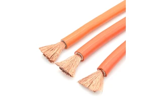 High Quality Soft XLPE Orange Black 16mm2 25mm2 35mm2 50mm2 70mm2 Super Flexible Welding Cable DC Cable Battery Harness Cable