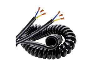 Factory Solid PE Insulated Industrial Spiral Cable for CNC Hand-wheel 3-15m Lengths 12-26 Cores