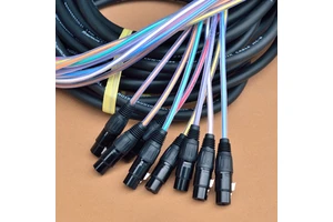 Professional 8-Channel XLR Snake Cable 3 Pin Male To Female OFC Audio Splitter Lossless Balanced Signal For Mixer, Stage, Studio