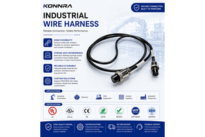 Custom Industrial Wire Harness Cable Assembly PVC Insulation Copper Core for CNC Machine Automobile Motorcycle IP68 Rated