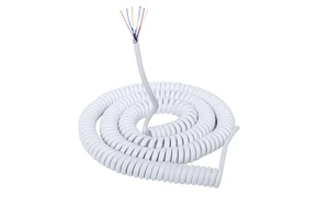 Oil Resistant Flexible TPE/PVC Insulated PU Electric Cable Spiral Spring Cable Coiled Wire Cable
