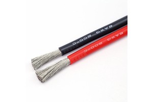 High Efficient Battery Cable Silicone Wires 4 6 8 10 12 14awg Flexible Cable High Temperature High Voltage Solar Panels