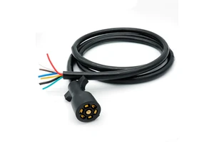 7 Way RV Blade Trailer Cord Cable Wiring Trailer Plug Extension Harness Cable