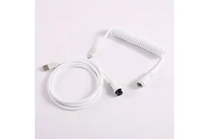 Factory Spring Coiled Fast Charging Spiral Curly Nylon Braided Type C Pd Flexible Spring Wire Keyboard Phone Retractable Cable