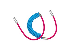 Retractable 3ft Usb Coiled Flexible Spring Spiral Type C Super Fast Charging Extension Cord Smart USB Cable