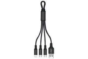 Wholesale Custom 2.4A 18cm USB 2.0 Fast Charging Nylon Braided Cable for Android Type-C Micro USB Computers Cameras