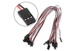 Male to Male Servo Extension Cable 22AWG JR Futaba Servo Wire 150mm 200mm 300mm 500mm for RC Airplane Drone Flight Control