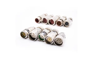 M23 Servo Motor Connectors 6 7 9 12 17 19 Pins Male Female Field-Wireable Cable Metal Plug High Current Signal Connector