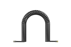 shenzhen 4core Coiled Telephone Handset Spiral Cable RJ11 4P4C Phone Cords 4pin Cable