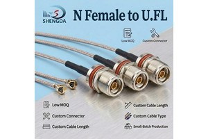 N Type Female To U.FL/MHF1 Low Loss RF Coaxial Cable RG178 Extension Jumper Pigtail Cable For Wireless Routers External Antenna