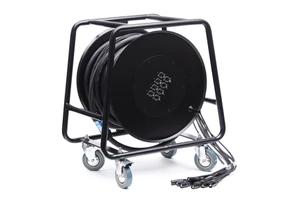 Professional 1 2 4 6 8 10 Channels Ethercon RJ45 Cat6 Shielded Stage Audio Snake Cable With Cable Reel Drum for Pro Audio Video