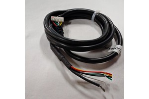 8-Wire Industrial Wiring Harness with White 7-Pin Connector, Specified Electrical Cable Assembly for Machinery & Automation