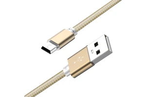 Nylon 1m 2m 3m Usb 2.0 a Male to Mini B 5 Pin Usb Data Charging Cable for Mp3 Camera