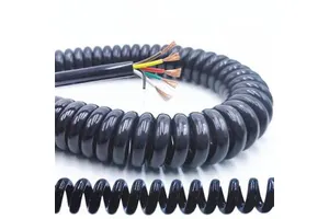5x0.25mm2 Spiral Coiled Wire Cable Retractable Cable Spiral Electrical Cable Wire