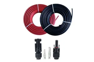 High Quality DC Power Cord Connector Plug 2.5mm2 4mm2 6mm2 10mm2 DC Solar Cable Solar Panel Cables