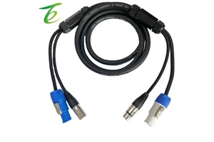 Stage light speed lamp connection line light power line DMX512 signal combination line active speaker audio composite line