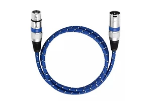 XLR Cable, Cannon DMX Line, for Stage Sound Microphone LED, Microphone Cable, 22AWG Pure Copper