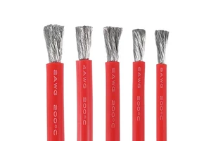 0AWG 1AWG 2AWG 4AWG 6AWG 7AWG Electric Vehicle Motor and Car Silicone Tinned Copper Battery Connection Power Wire