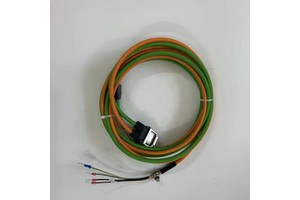Compatible with Siemens S200 Low-Inertia Servo Motors Integrated Encoder Power Cable 6FX3502-7CD01 7DD01