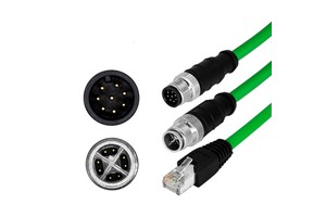 Ethernet Drag Chain Shield Industrial Lan Cable Cat6a Rj45 M12 High Speed Male/female FTP Patch Industrial Network Lan Cable