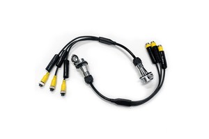 2 Channel Heavy Duty Flexible 7 Way Waterproof Double Shield Trailer Coiled Cable Nickel-plated Copper Connector Durable 6m