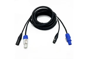 All-in-One Composite Cable with XLR and Speakon Connectors for Audio, Sound, Stage Lighting and Power