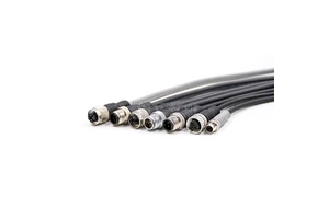 M12 Straight Overmolding Sensor Cable 2 3 4 5 6 8 12 17 Pin Male Female Waterproof A/B/D/X Code Sensor Connector for Automation