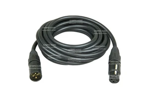 GYAUDIO Professional Heavy-Duty Male Female XLR Microphone Connector Oxygen-Free Copper Core 3-Pin Die Cast Zinc Body Cable