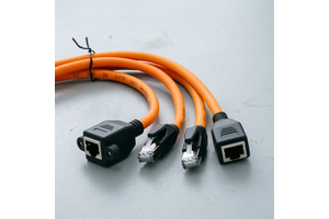 KRONZ High Flexible Industrial Ethernet Cable RJ45 Female to Male with Screw Lock Cat7 Cat8 10Gbps Shielded Extension Cord