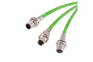 M12 Cable Assembly Panel Mount Shield Type a X D Coded 8 4 Pin Industrial Ethernet M12 Cable