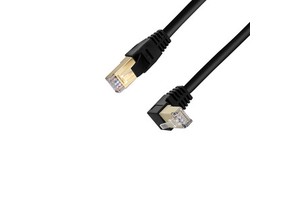 Network UTP Right Angle Cat5 Cat5e Cat6 Cat6A Ethernet 90 Degree L Shape Rj45 Lan Cable