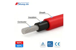 Jet Certification Japanese Standard PV1-F Solar Cable Tinned Copper DC AC1000 IP68 30-year Lifetime XLPE Power Station
