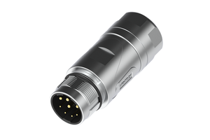 Marvtech Metal Shell Shield Waterproof Male Signal Power Motor Servo Straight Field Wirable M23 Connector