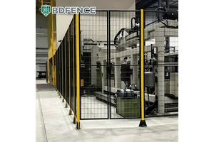 Industrial Robot Fence With Reinforced Structure Withstanding Heavy - Duty Operations Workshop Robot Fences Workshop Fencing