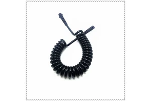 PU Telescopic Spiral Extension Cable for Electric Weeding Machine Two-core YC-104 Model 5A Rated Current