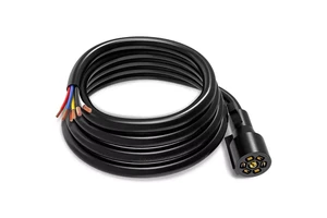 Heavy Duty 7 Way Trailer Plug Cable RV Standard Wire Harness Cable for RV Truck Camper Blade Molded RV Cable Wire