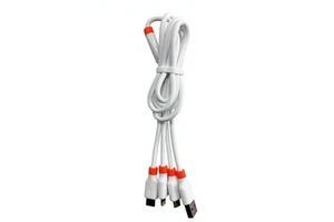 4 Cores PVC Pure Copper Conductor Braided Shielding Data USB Type-C 5A Fast Charging Cable for Mobile Phone Power Bank Camera