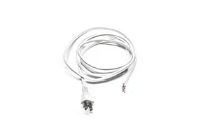 18AWG CUL/CETL Approved 10Amp 3-Wire Oven Power Cord 12Feet White Stripped Female SPT-2 Copper PVC Conductor Home Appliances