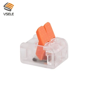 New Upgrade 2Pin Quick Plug in Cable Connection Compact Spring Push in Lever Splice Wire Connectors