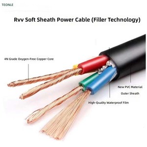 Premium KVVR Control Cable 4-12 Core 300V Tinned Copper For Industrial Control Panel And PLC Signal Wiring
