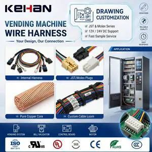 OEM Factory Custom Vending Machine Internal Wiring Harness Cable Assembly JST Molex Connector 12V 24V Low MOQ Fast Sample