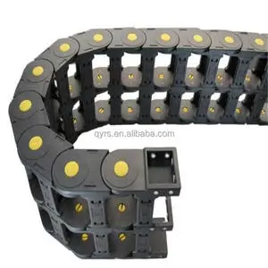 CNC Machine Flexible Plastic Drag Chain Carriers with Bearing Core Components Protective Cable Track Carriers