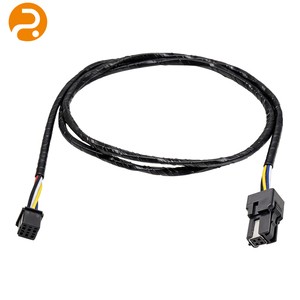 Custom Male To Female Plug Extension Wire Harness Corrugated Tubing Cable Assembly Romtronic Manufacturer OEM ODM
