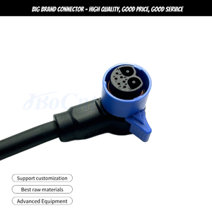 High Voltage 2+6 Male DM30 Connector 50A IP67 Waterproof Copper Alloy Nylon PA66 Wiring Harness Electric Scooter/Motorcycle