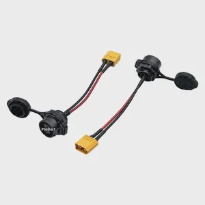 Customized Automotive Xt60 Lp-16-2 Female Aviation Plug Wire Harness 2-Core PVC Copper Quick Connection High-Current IP67 220V