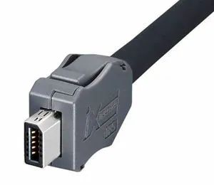 1m 2m 5m 10m HRS Original IX40G-A-10S-CV (7.0) Plug + Customize CAT6A Industrial PUR PVC jacket Ethernet Cable