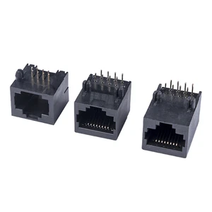 RJ45 58-8P8C Female Connector Copper Material PCB Mount Network Module Rj45 Coupler