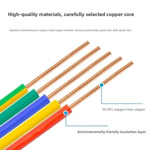 Chengtiantai ZR-BV Single Core Solid Copper Conductor 4mm PVC Insulated 300/500V Electric Wire Cables 100m for Construction