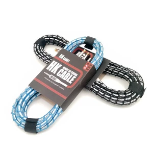 Paisen Guitar Cables Braided Cable 3m 5m 10m Folk Electric Box Guitar Bass Electric Musical Instrument Accessories