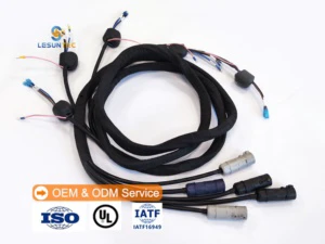 Custom Waterproof Automotive Black Pvc Insulation Temperature Control System Wiring Harness for Data Center